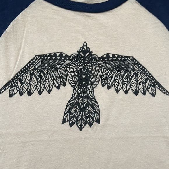 LA Hearts sleeveless tshirt - soaring bird motif - Sz S - Picture 2 of 5